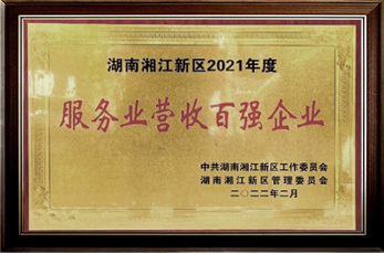 2021年湖南湘江新区服务业营收百强 