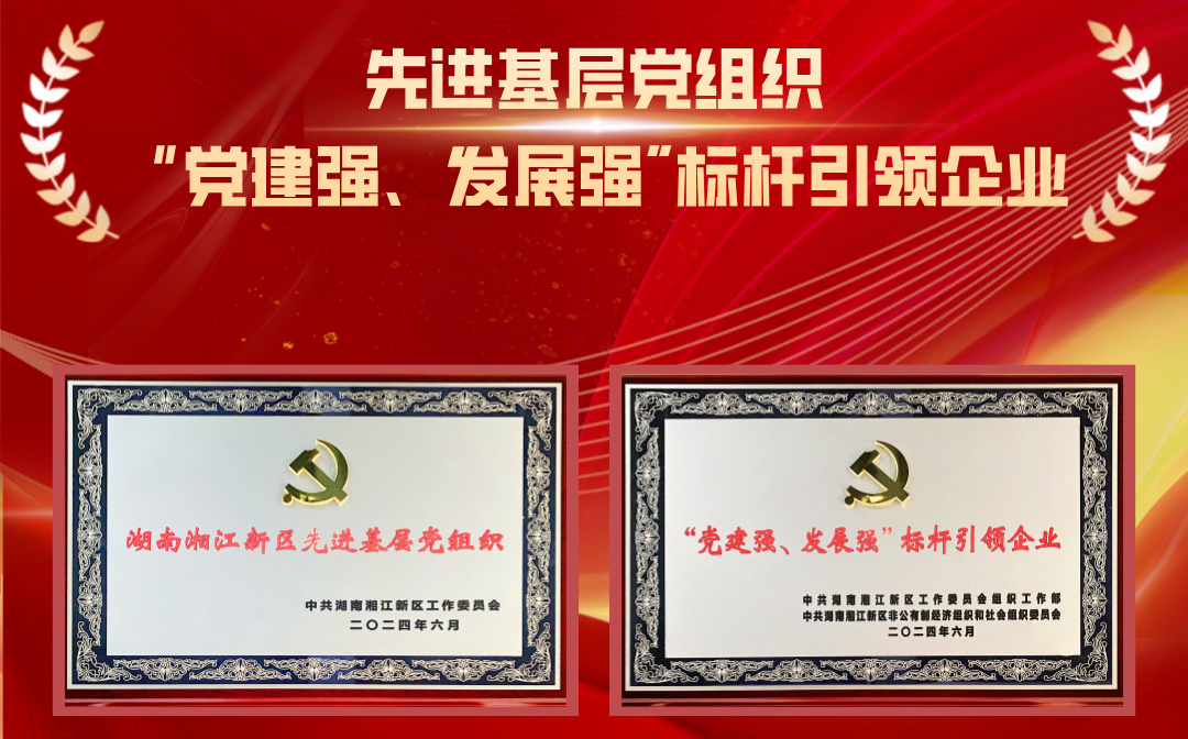 竞网在湖南湘江新区“七一”表彰大会上荣获两个奖项